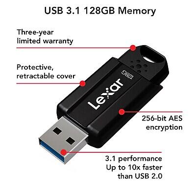 USB 3.1 128GB Memory

- Three-year limited warranty
- Protective, retractable cover
- 256-bit AES encryption
- 3.1 performance
- Up to 10x faster than USB 2.0