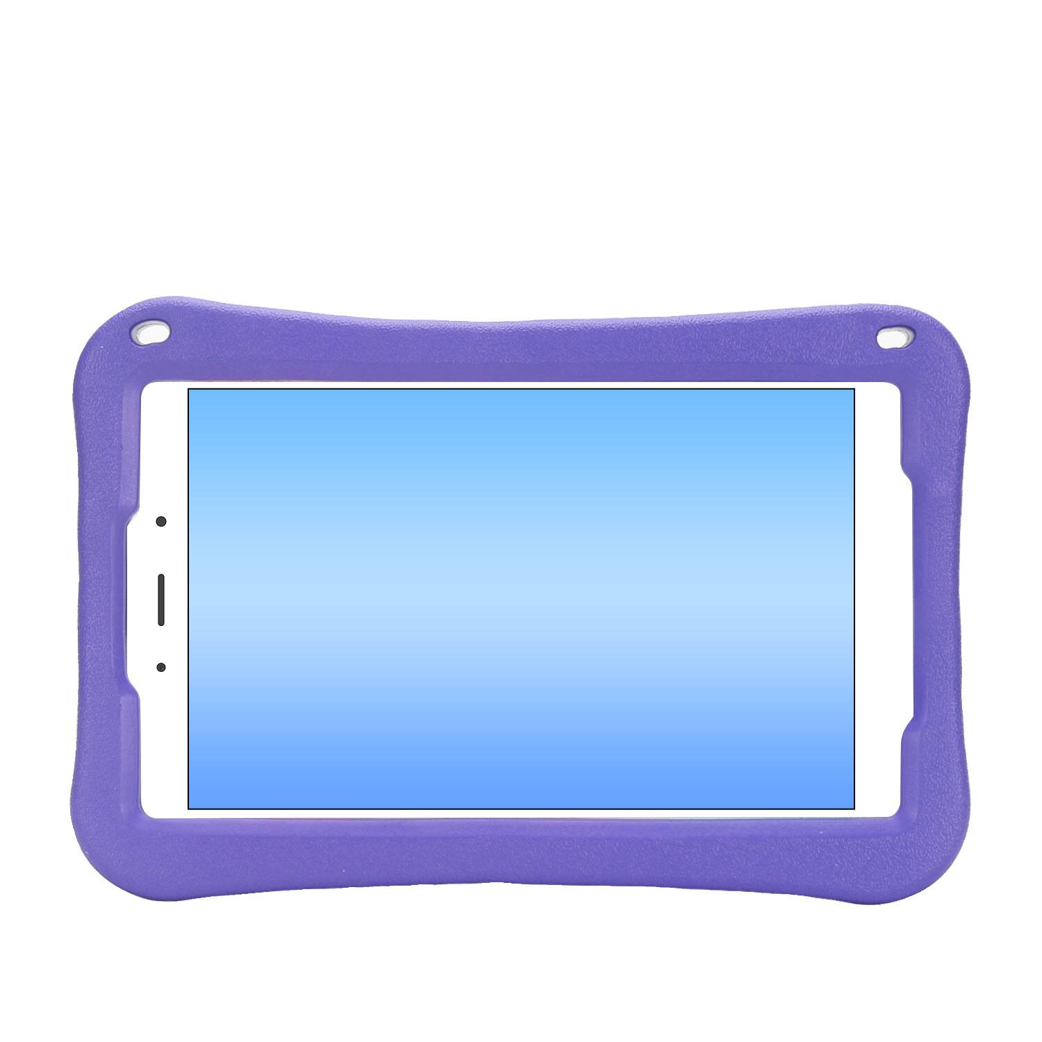 Alt View 1. Dteck - for Samsung Galaxy Tab A9 8.7" 2023 (SM-X110/X115) Rugged Case,Shockproof Heavy Duty EVA Cover with Rotating Stand - Purple.
