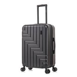 DUKAP - Zahav Lightweight Hardside Spinner Luggage 24" - Black