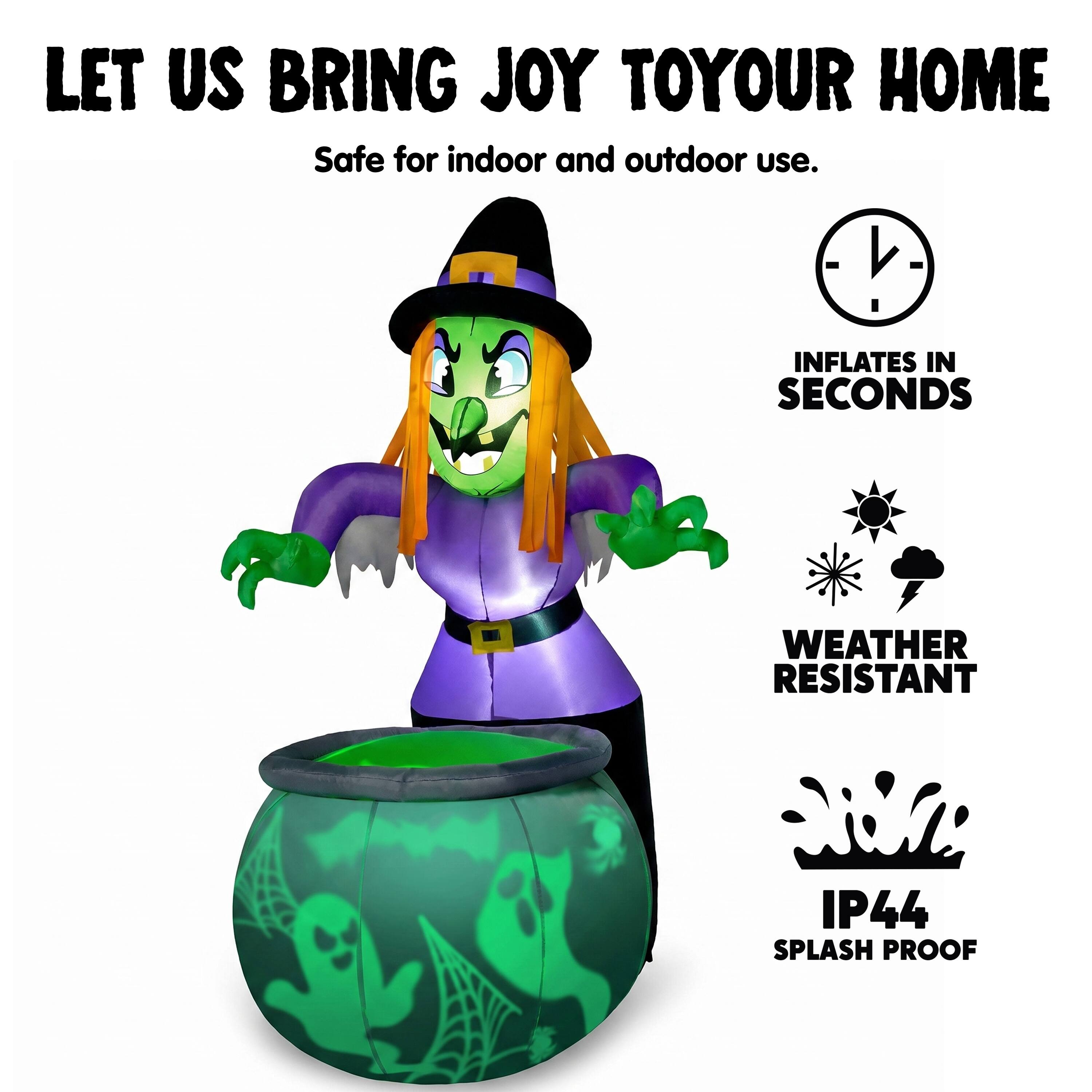 LET US BRING JOY TO YOUR HOME  
Safe for indoor and outdoor use.  
- INFLATES IN SECONDS  
- WEATHER RESISTANT  
- IP44 SPLASH PROOF