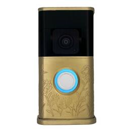 Michael Healy - Garden Video Doorbell Cover (Ring 3, 3 Plus, 4, Battery Plus and Battery Pro) - Satin Brass