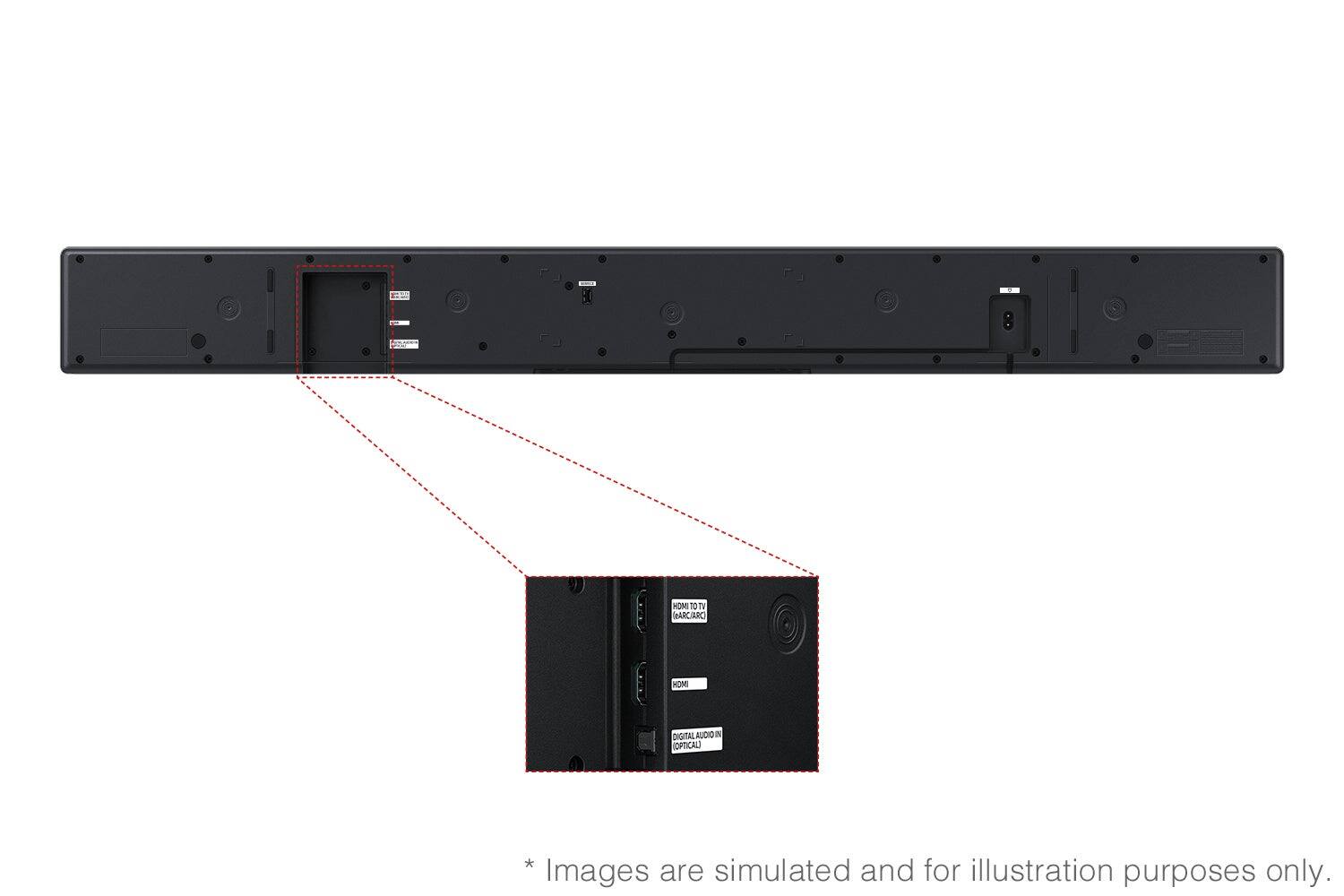 The text on the image reads: "KOM 101 V ARC/ARC OM DIGITAL AUDIO a DRICAL * Images are simulated and for illustration purposes only."