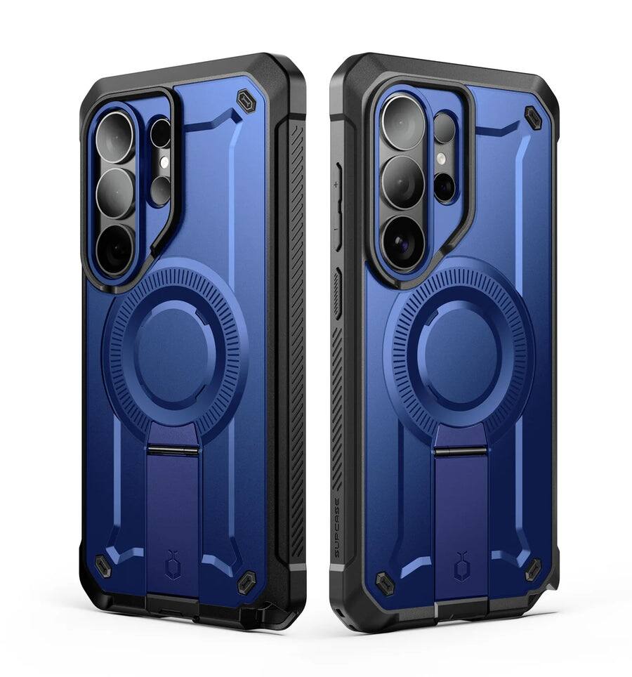 Angle. SUPCASE - Unicorn Beetle Pro Mag MagSafe Case for Samsung Galaxy S26 Ultra – Full-Body Protection with Screen Protector - Dark Blue.