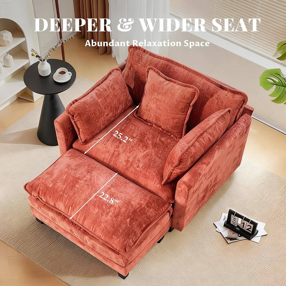DEEPER & WIDER SEAT  
Abundant Relaxation Space  
25.2"  
22.8"