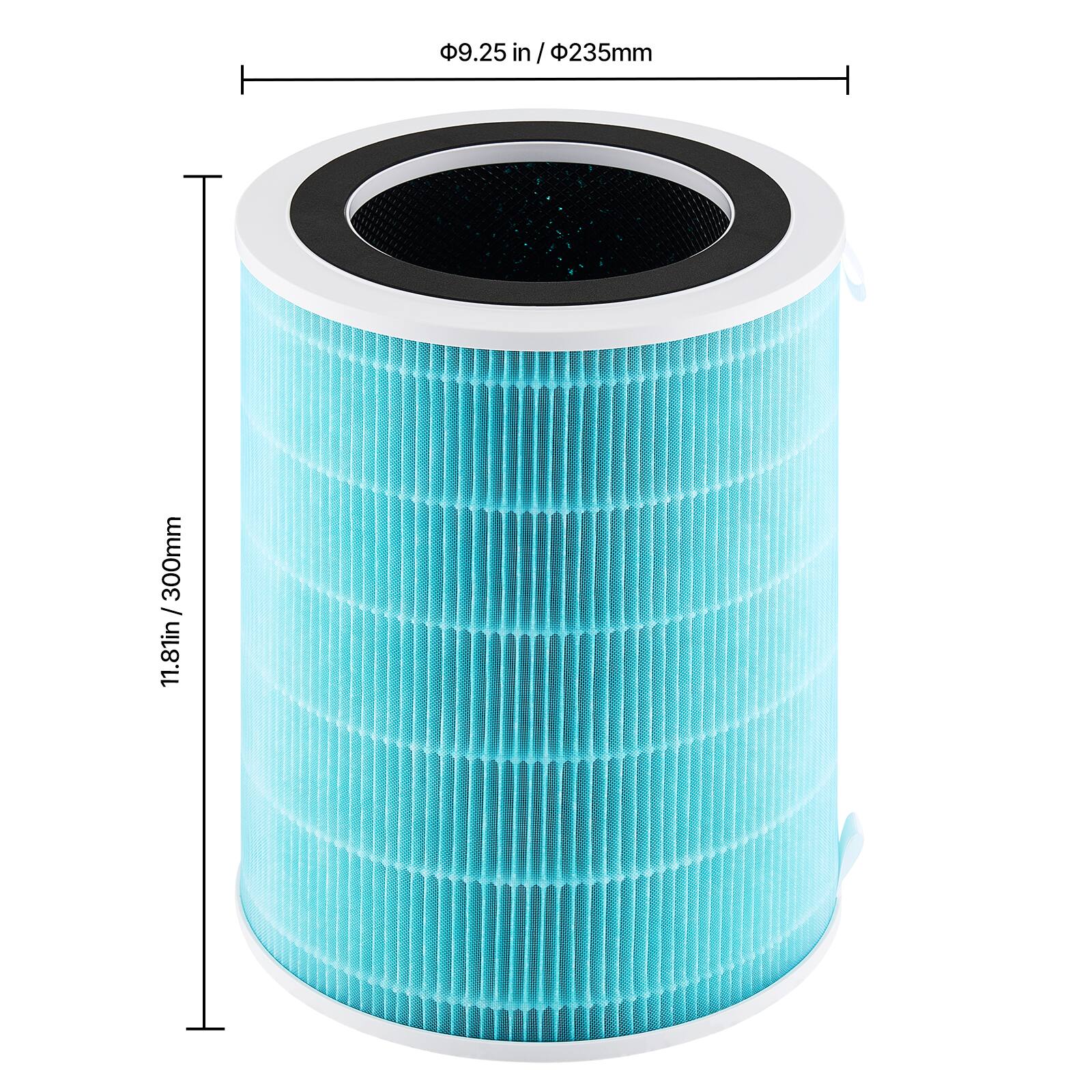 - Diameter: 9.25 in / 235 mm
- Height: 11.81 in / 300 mm