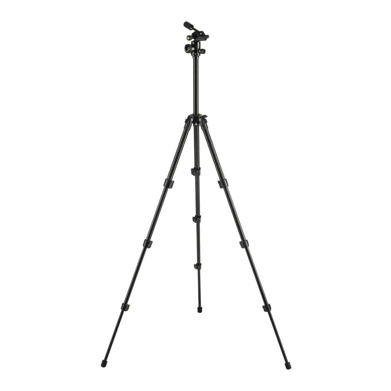 Left. Nikon - Nikon 16749 Compact Four-Section Aluminum Tripod (Black) with Cleaning Bundle.