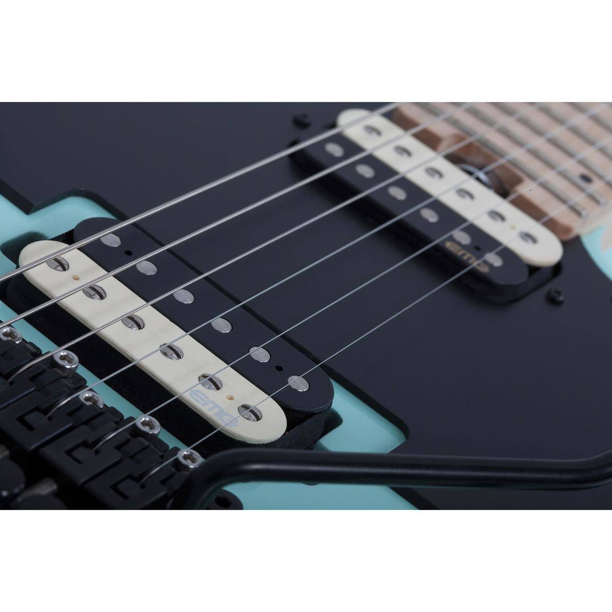 Alt View 4. Schecter - Schecter Sun Valley Super Shredder PT FR Electric Guitar, Maple Fingerboard, Seafoam Green.