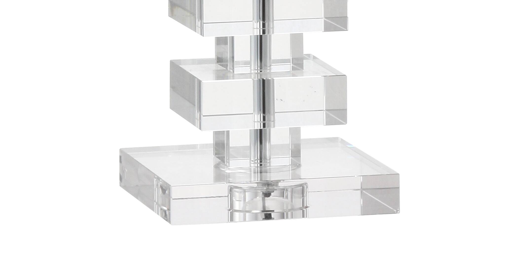 Alt View 7. Jonathan Y - June 28" Crystal LED Table Lamp, Clear - Clear.