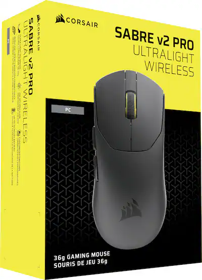 CORSAIR Sabre V2 Pro Ultralight FPS Optical Gaming Mouse Wireless CORSAIR Sabre V2 Pro Ultralight FPS Optical Gaming Mouse Wireless