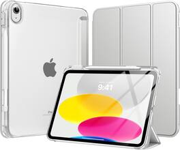 VIKESI - Case for iPad A16 11 inch 2025 / iPad 10th 10.9 inch 2022 - Fashion Design, Shock Proof Edge Cover,Full Function Support - Silver