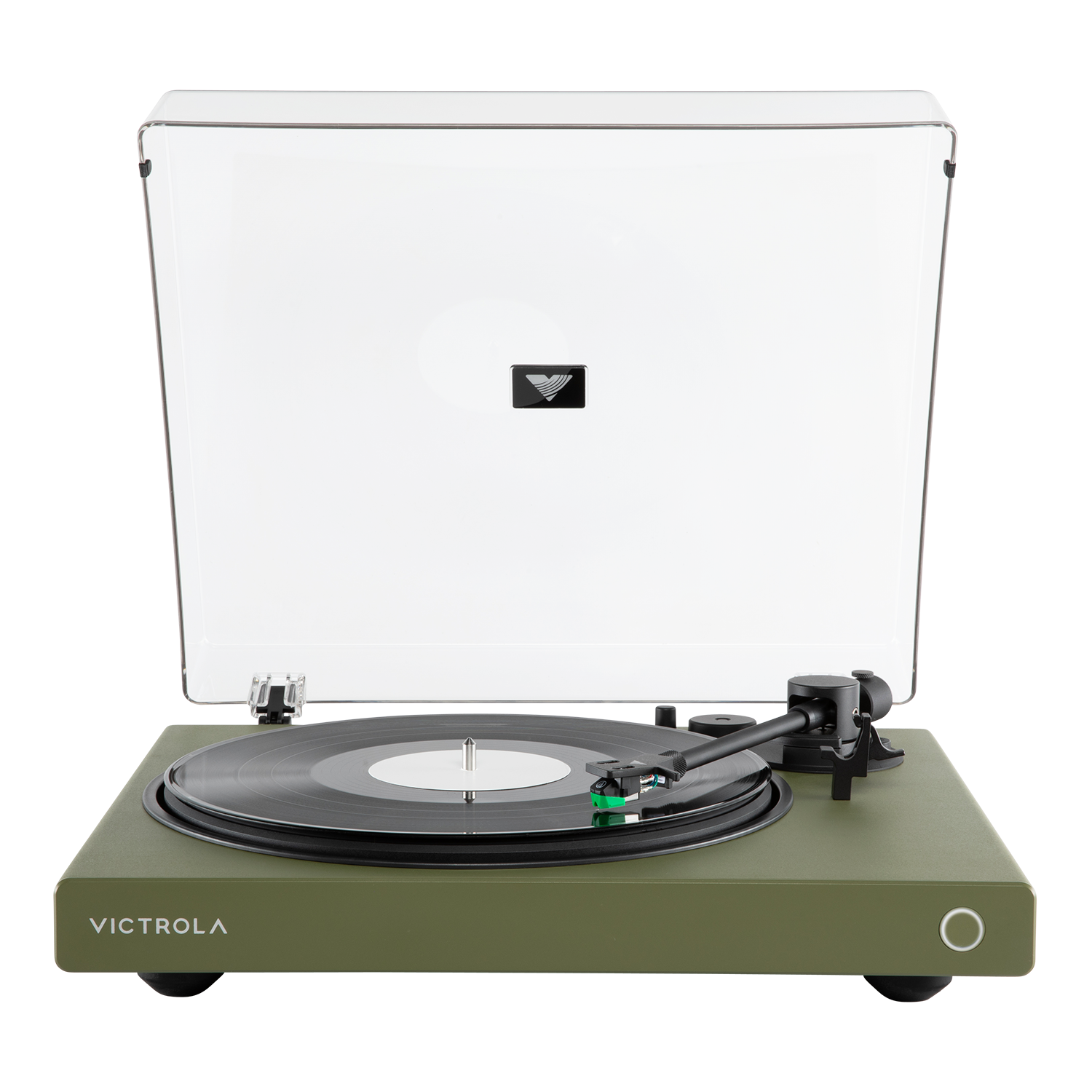Victrola - Wave Bluetooth Turntable with Auracast - Green - Front_Zoom