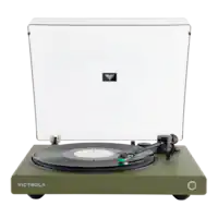 Victrola - Wave Bluetooth Turntable with Auracast - Green - Front_Zoom