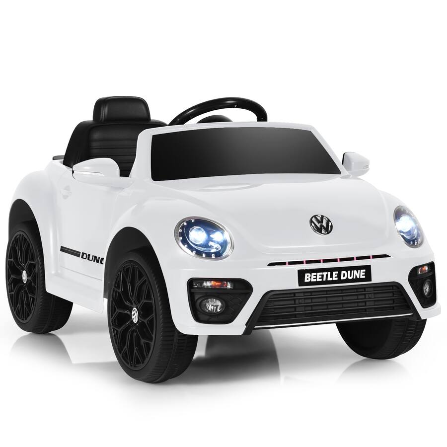 Costway 12V Kids Ride On Car Licensed Volkswagen Beetle w/ Remote ...
