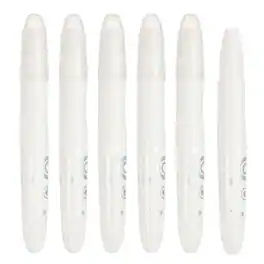 Unique Bargains - Watercolor Gel Crayon, 6pcs Washable Twist Crayons for Coloring, Drawing, Painting (5.2x0.59in) - White