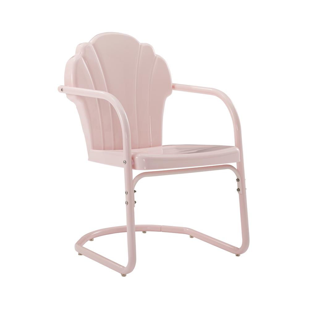 Alt View 4. Crosley Furniture - Tulip 2Pc Retro Outdoor Chair Set - 2 Chairs - Pastel Pink Gloss.