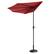 Alt View 11. Nature Spring - 9-Foot Half Round Patio Umbrella - Red.