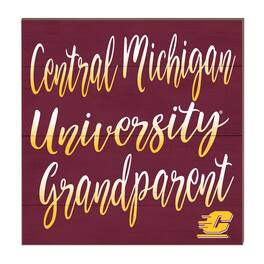 Jardine - Cent. Michigan Chippewas 10'' x 10'' Grandparent Plaque - Maroon