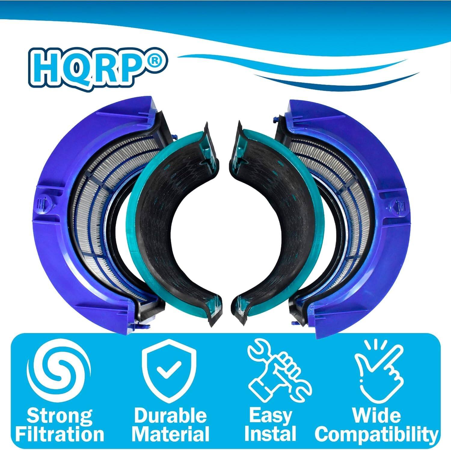 HQRP Strong Durable Easy Wide Filtration Material Install Compatibility
