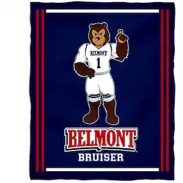 Vive La Fete - Belmont Bruins 36'' x 48'' Children's Mascot Plush Blanket - Multicolor