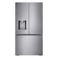 LG - 36-in Wide Counter-Depth MAX 23.7 Cu. Ft. 3-Door Smart French Door Refrigerator with Zero Clearance Hinge System - PrintProof Stainless Steel Look