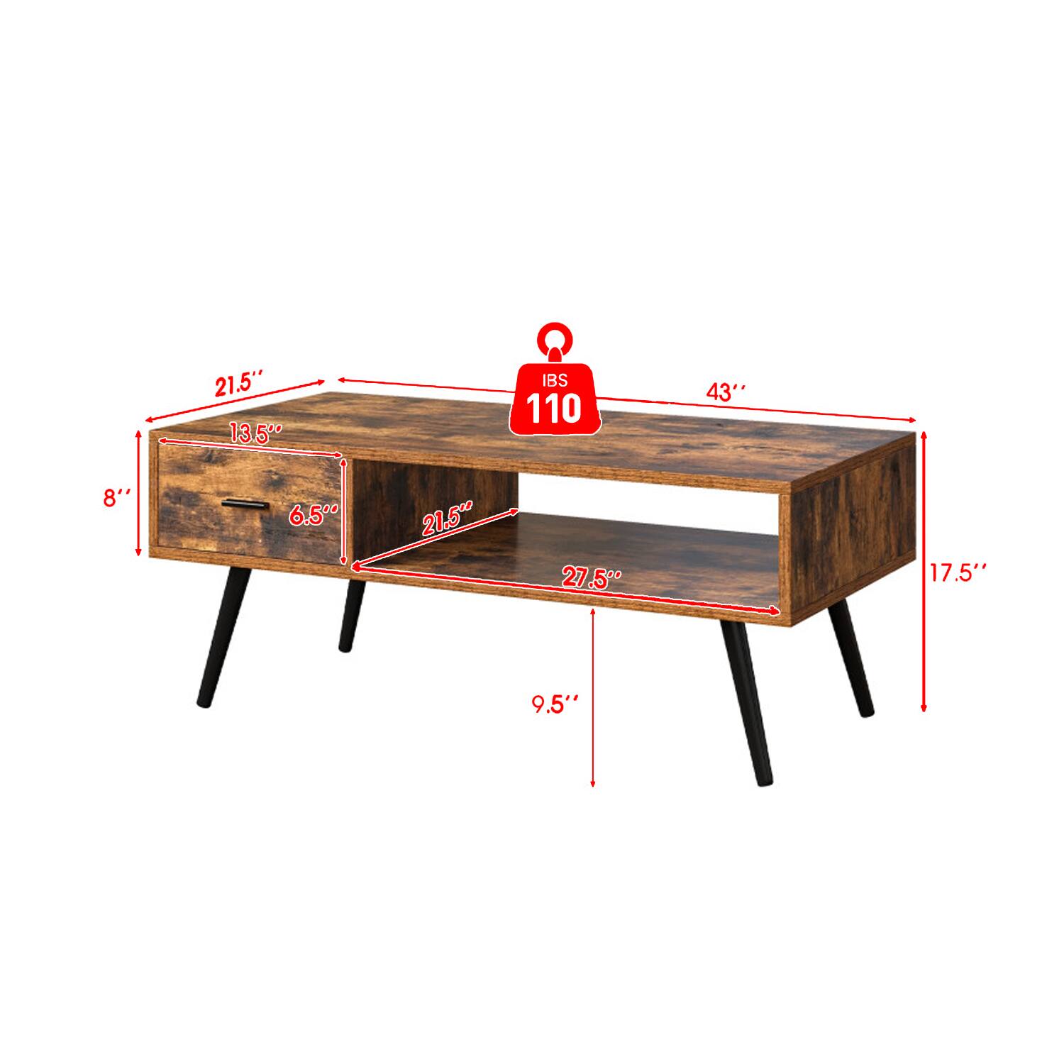 21.5" x 13.5" x 8"  
43" x 27.5" x 17.5"  
9.5" x 6.5"  
IBS 110