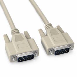 Sanoxy - 6ft DB15 M/M Computer Cable Compatible for your desktop and laptop computers to Monitor - Beige