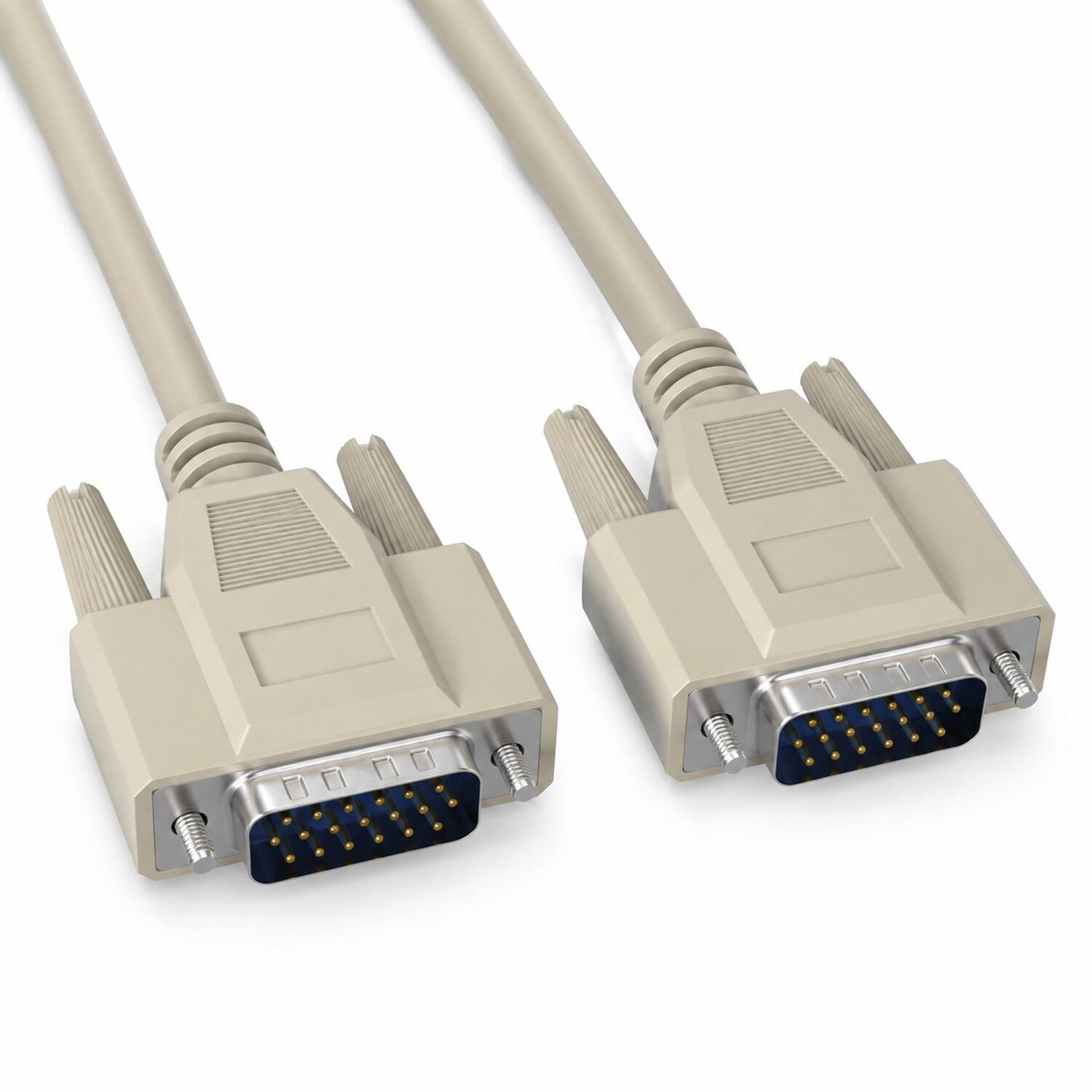Front. Sanoxy - 6ft DB15 M/M Computer Cable Compatible for your desktop and laptop computers to Monitor - Beige.