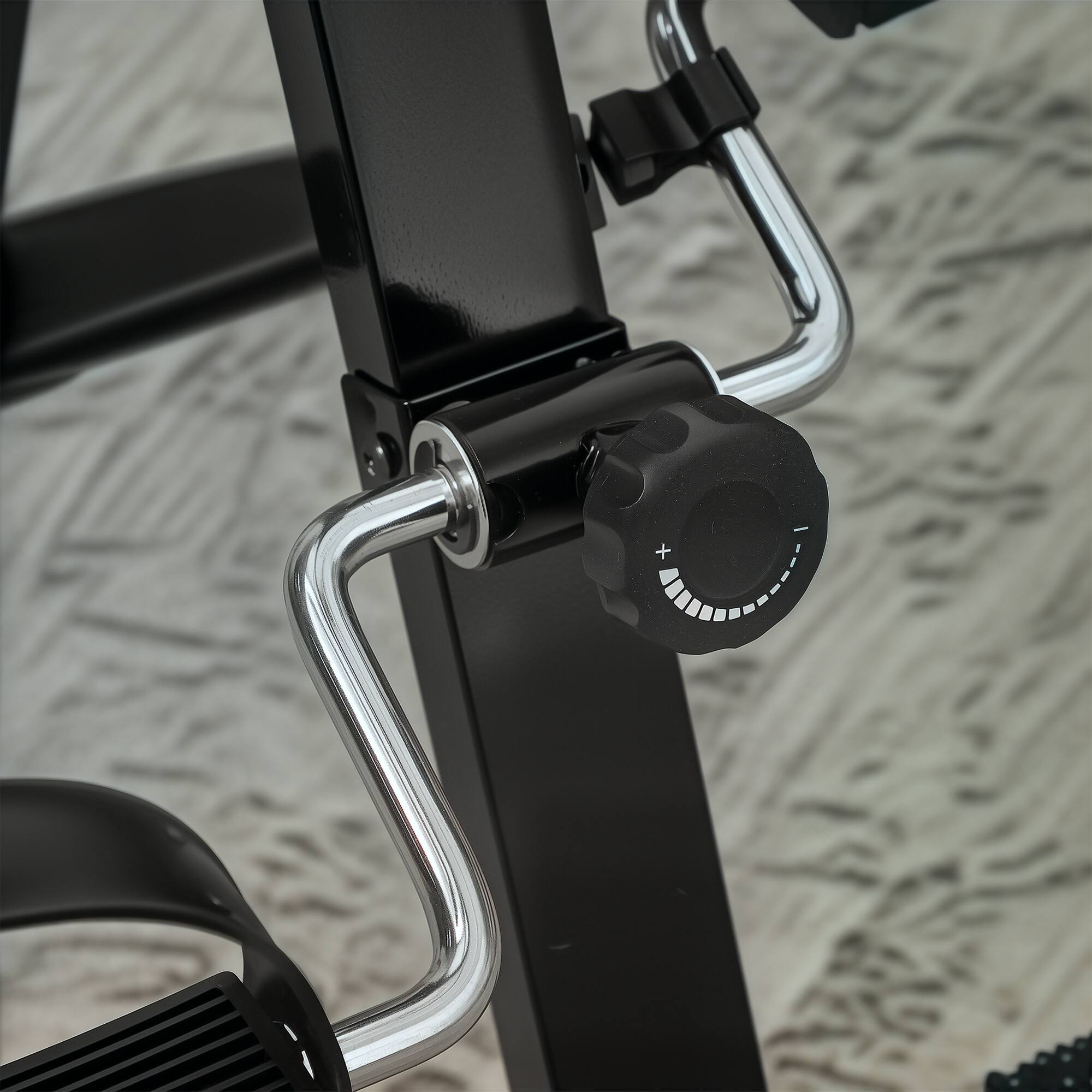 Alt View 5. Soozier - Soozier Pedal Exerciser, Foldable Hand Arm Knee and Leg Exercise Bike, Height-adjustable - Black.