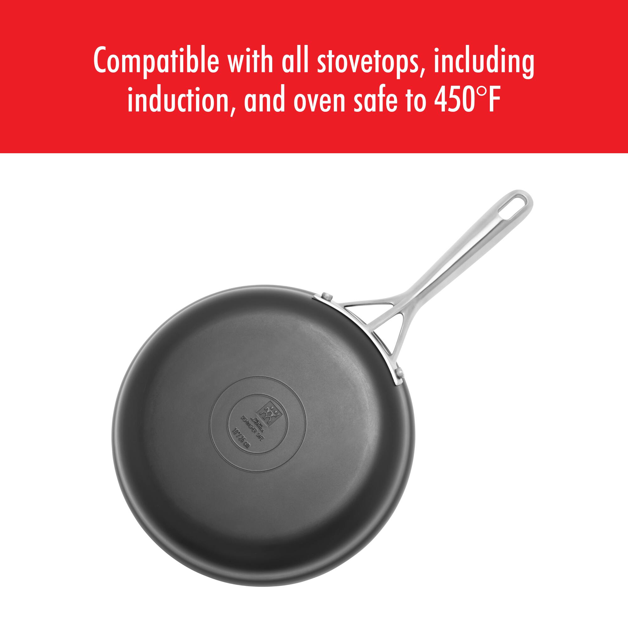 Compatible with all stovetops, including induction, and oven safe to 450°F