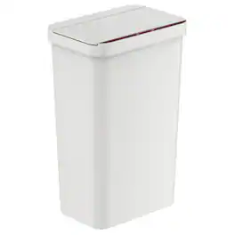 iTouchless - 13.2 Gallon Plastic Sensor Kitchen Trash Can - White