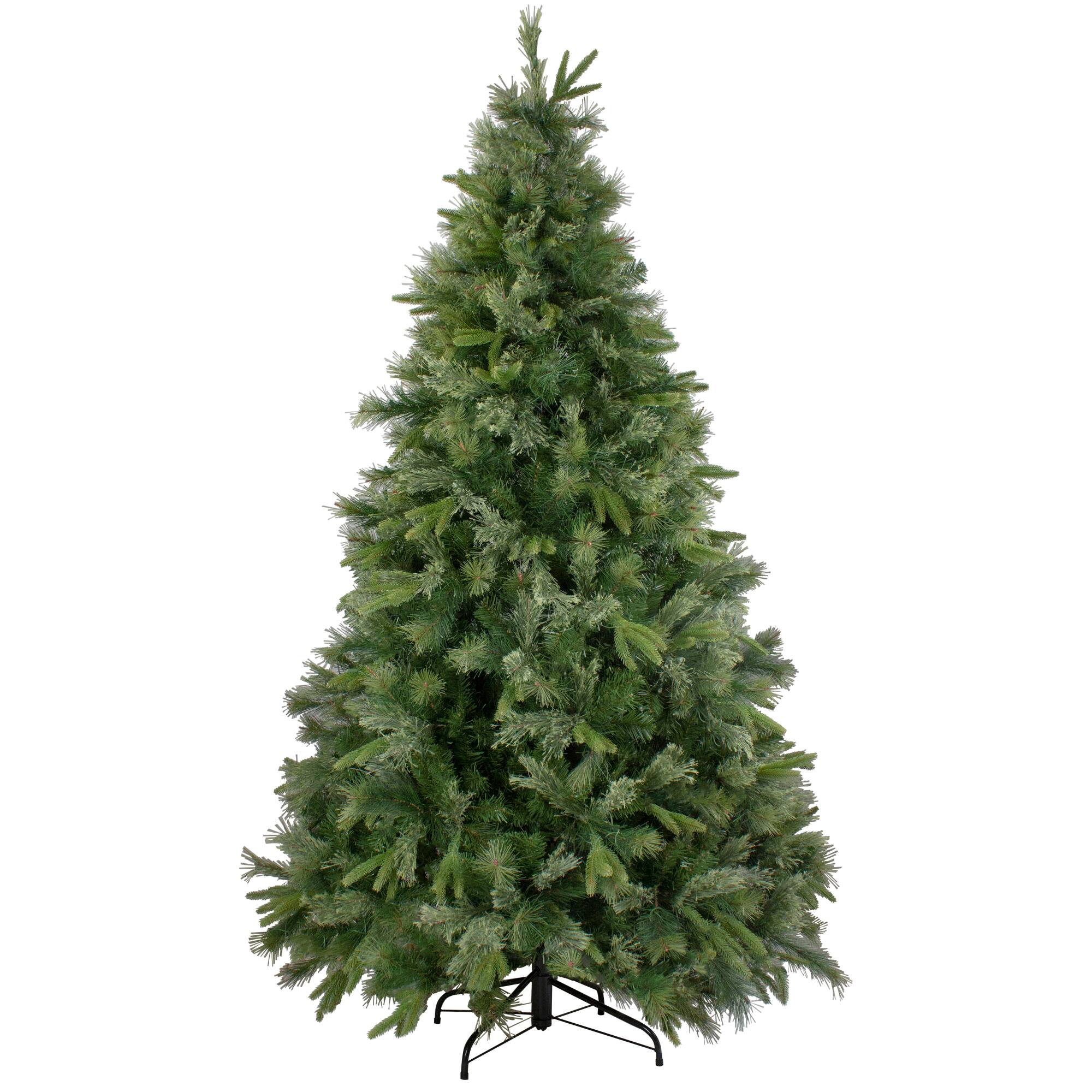 Front. Northlight - Medium Ashcroft Cashmere Pine Artificial Christmas Tree - 7.5' - Unlit - Green.