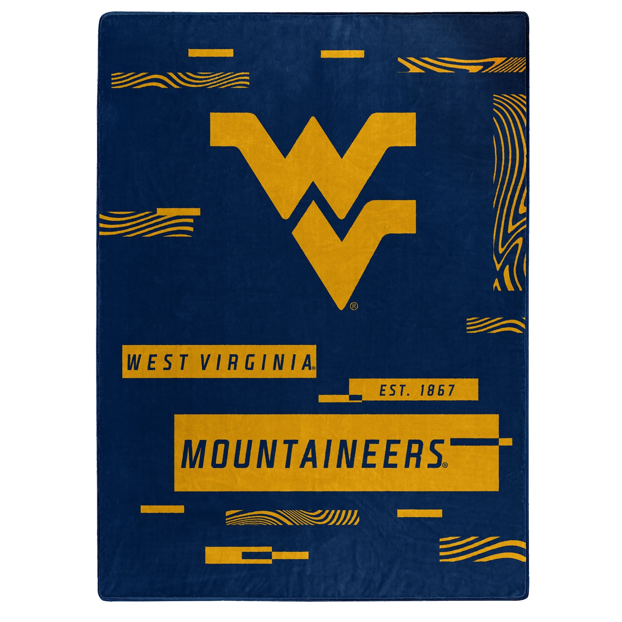 "Northwest - West Virginia Mountaineers 50"" x 60"" Digitize Raschel Throw Blanket - Navy" price history on PriceWatchPro