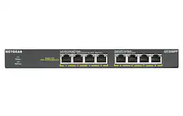 NETGEAR - GS308PP Unmanaged Gigabit Ethernet (10/100/1000) Black Power over Ethernet (PoE)