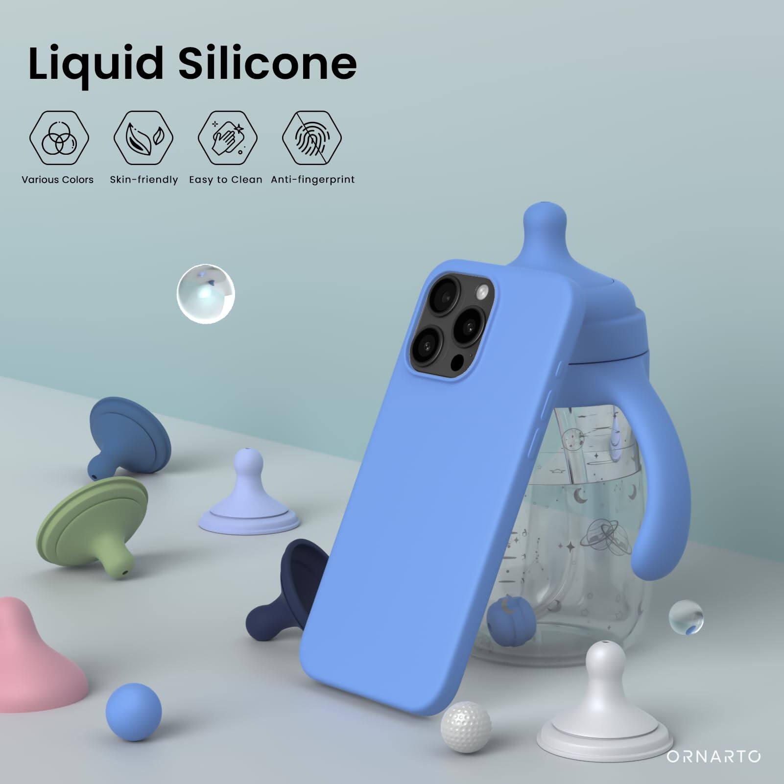 Liquid Silicone, Various Colors, Skin-friendly, Easy to Clean, Anti-fingerprint, ORNARTO
