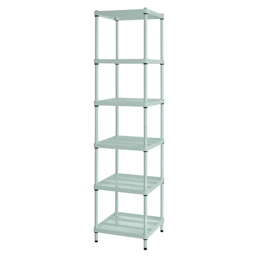 Design Ideas MeshWorks 6 Tier Tower Metal Storage Shelving Unit Rack ...