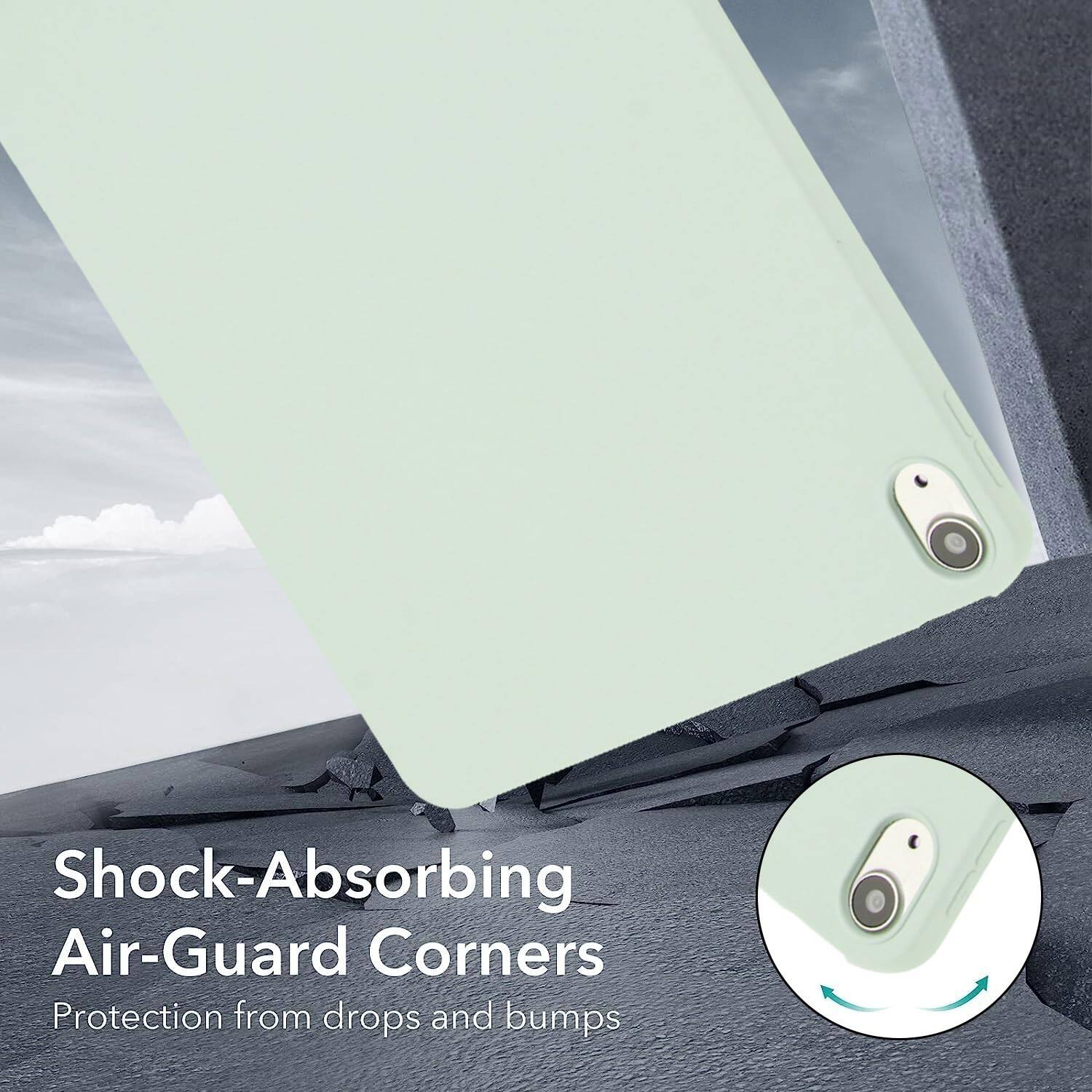 Shock-Absorbing Air-Guard Corners  
Protection from drops and bumps