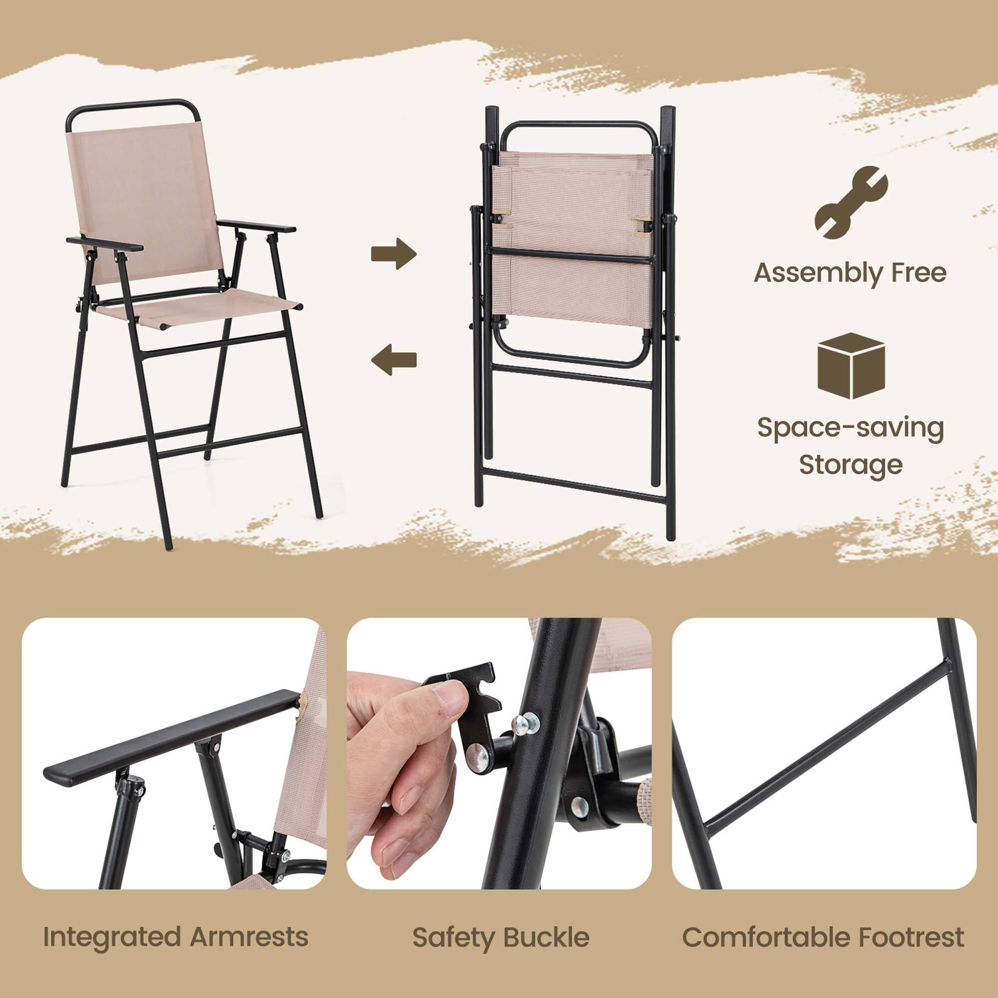 Assembly Free  
Space-saving Storage  
Integrated Armrests  
Safety Buckle  
Comfortable Footrest