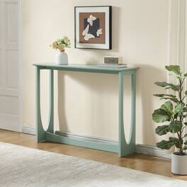 Kings Brand Furniture - Wood Console Table, Entryway Sofa Table for Hallway, Living Room, or Behind Couch - Blue