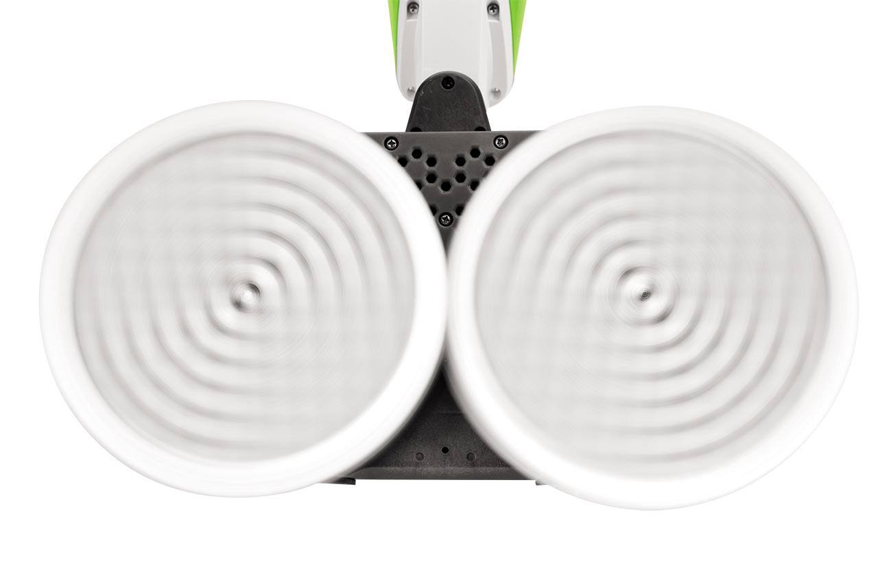 Angle. BISSELL - SpinWave Hard Floor Spin Mop - White with ChaCha Lime Accents.