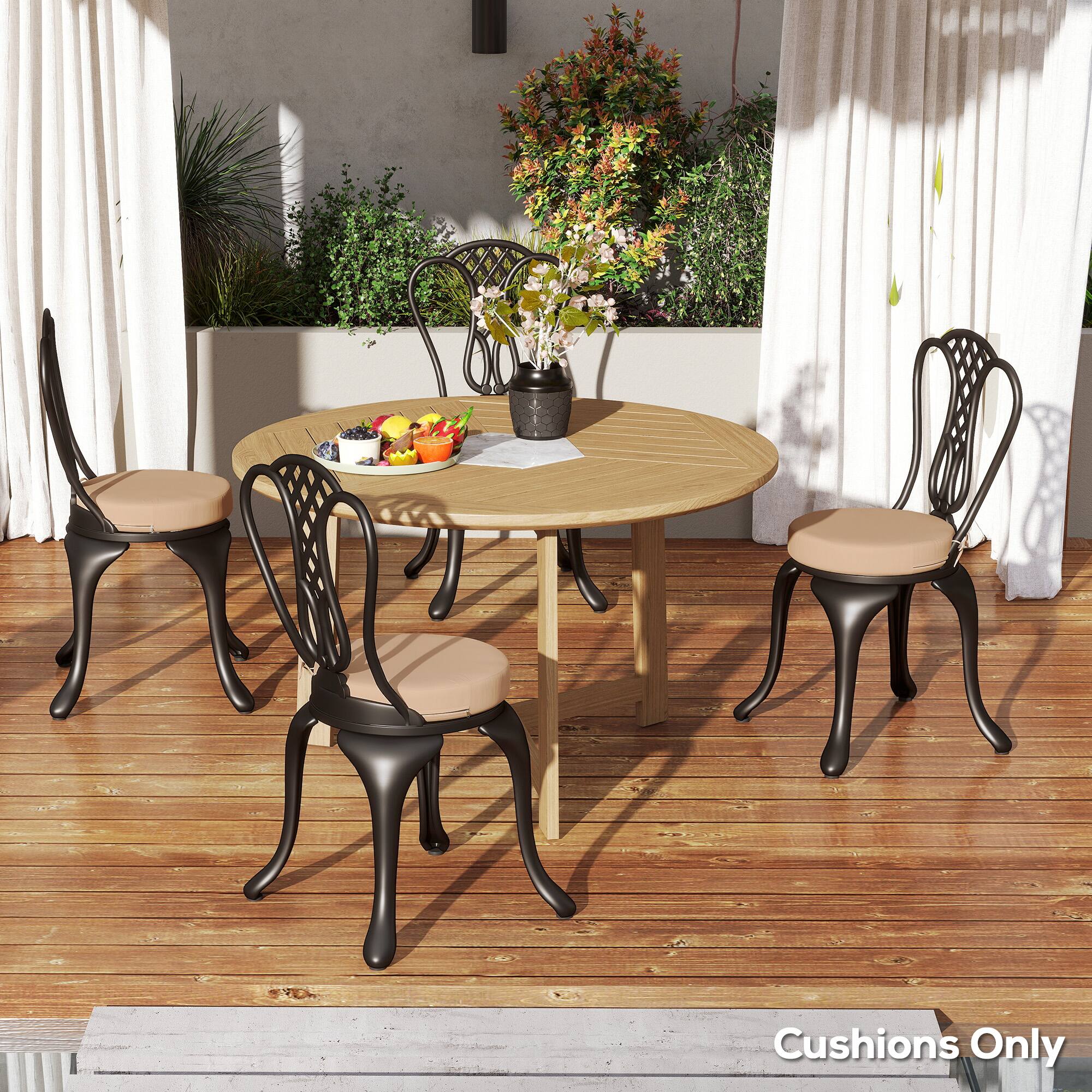 Outsunny Outdoor Bistro Chair Cushions Set of with Machine