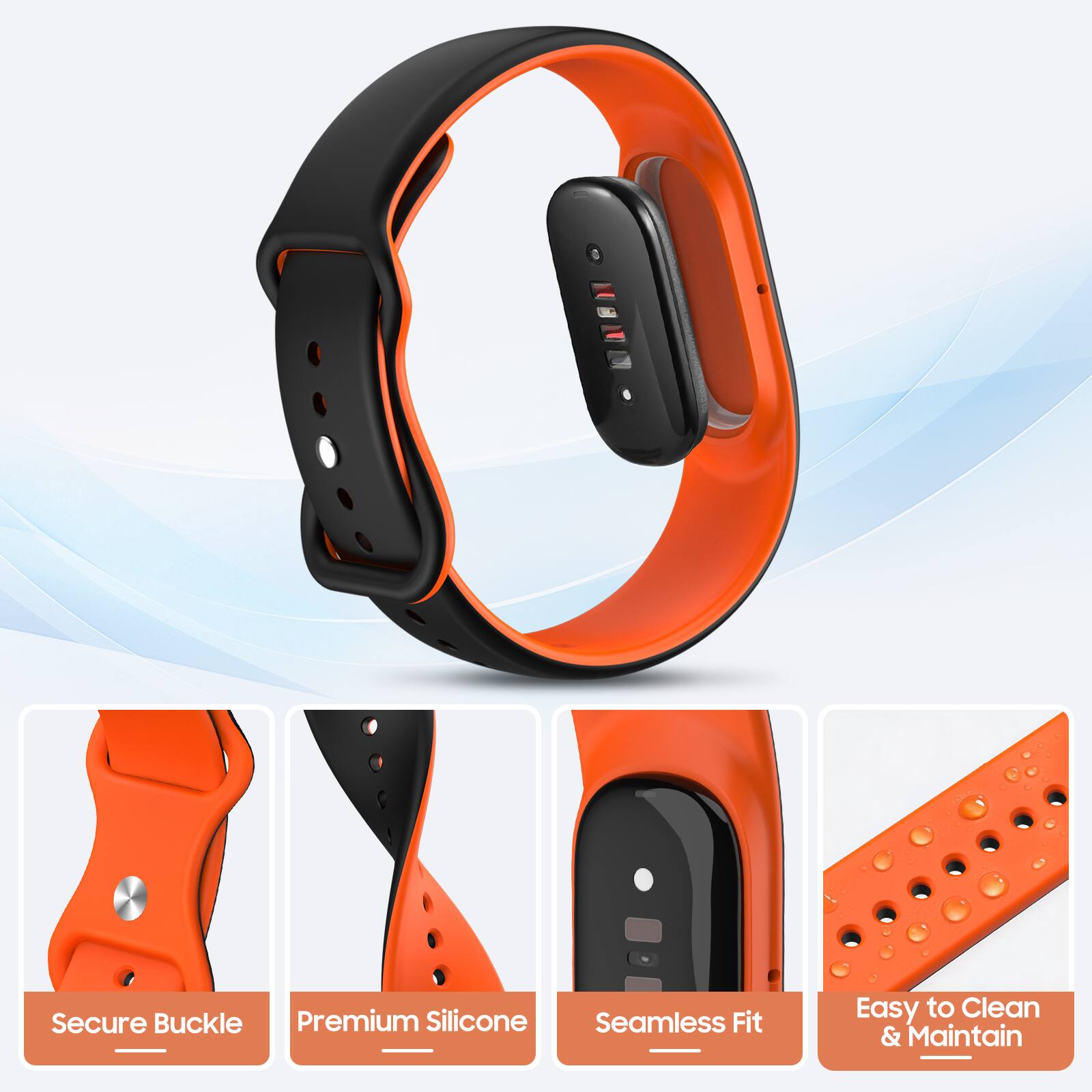 Black/Orange