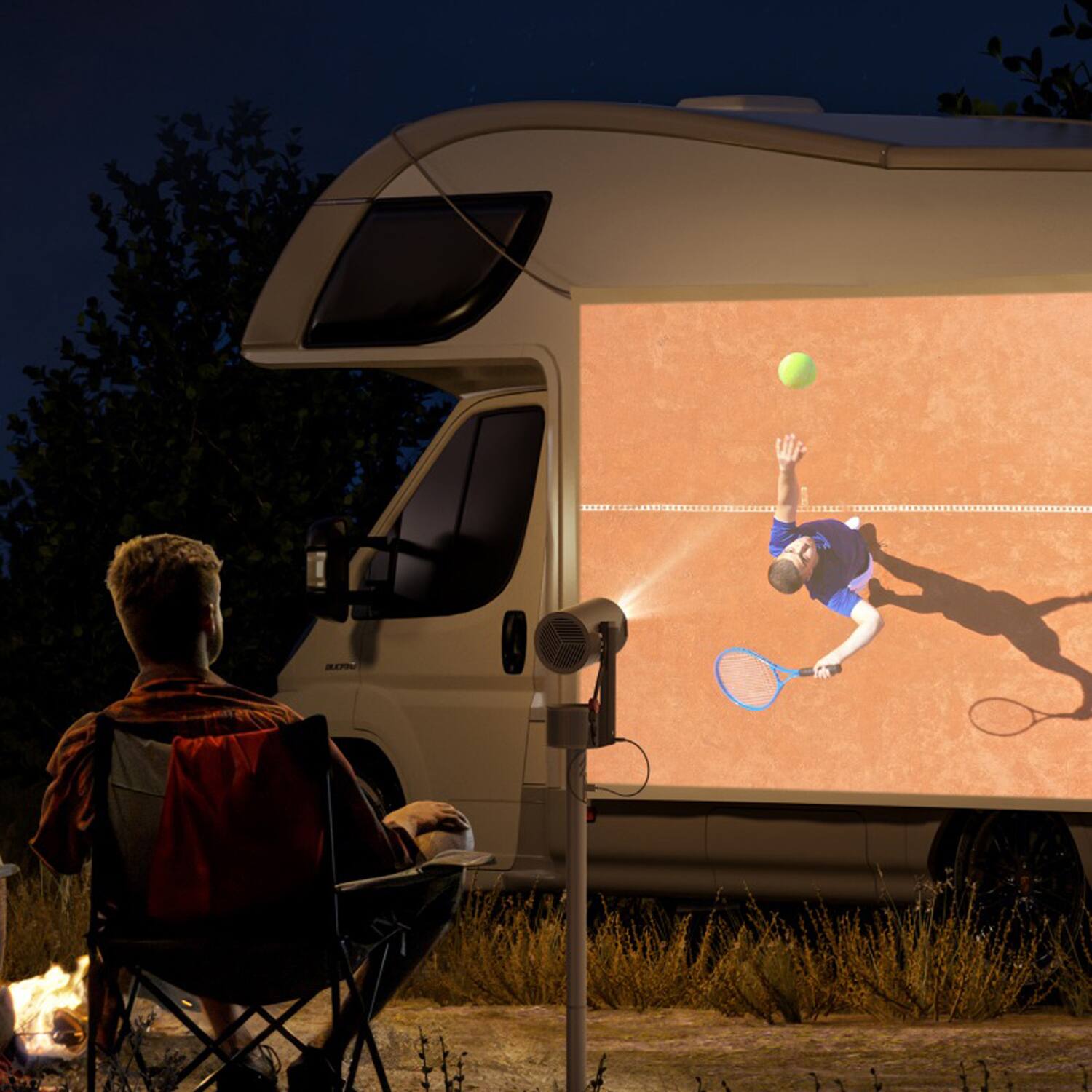 Alt View 1. XGIMI - Xgimi Xn13a-s Mogo 3 Pro 1080p Full Hd Mini Portable Projector Bundle - Gold.