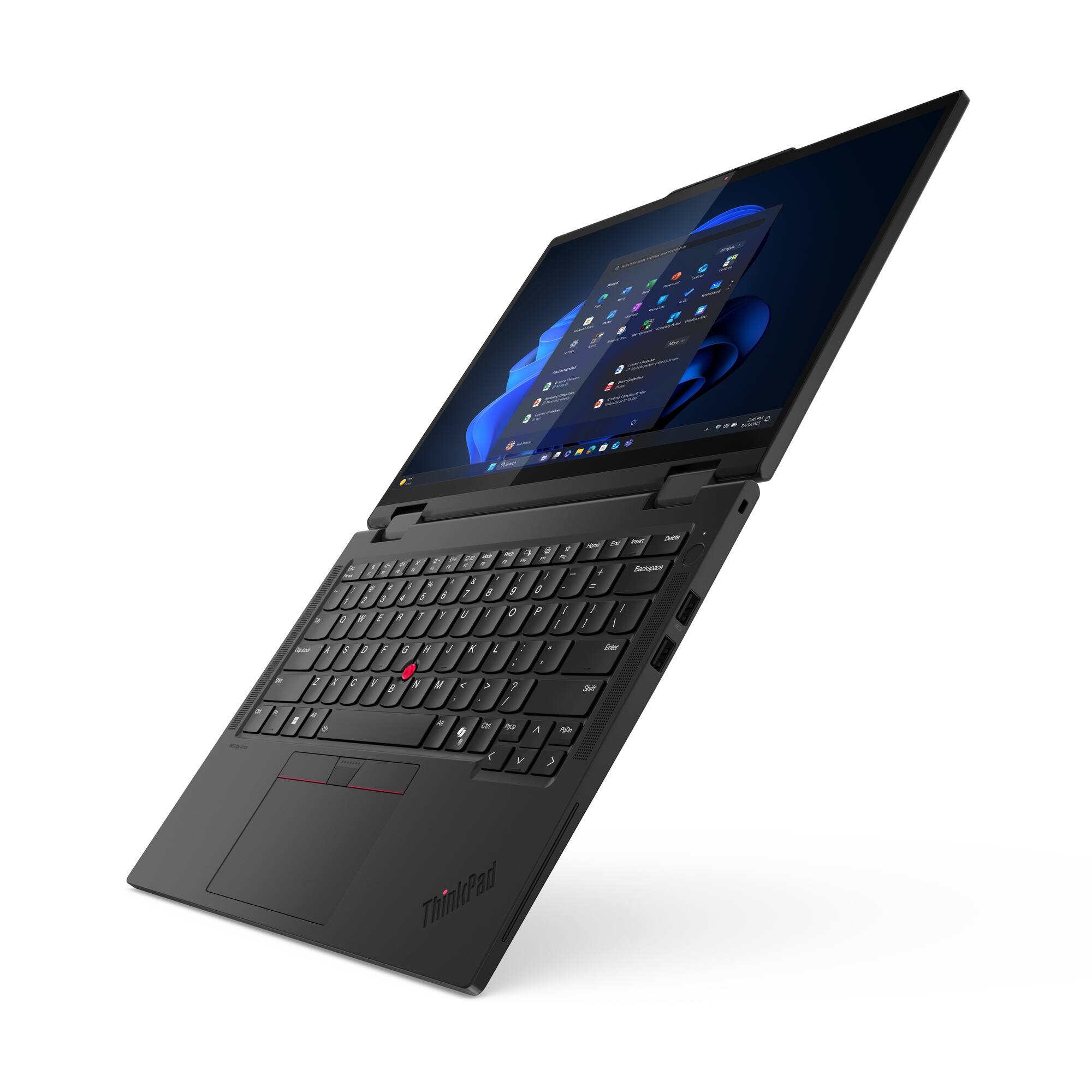 Alt View 1. Lenovo - Lenovo - ThinkPad T14s 2-in-1 AI PC 14" Touch - Screen Laptop - Intel Ultra 7 with 16GB Memory - 512GB SSD - Black.