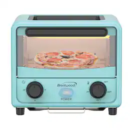 Brentwood - 3 Liter Mini Toaster Oven - Blue