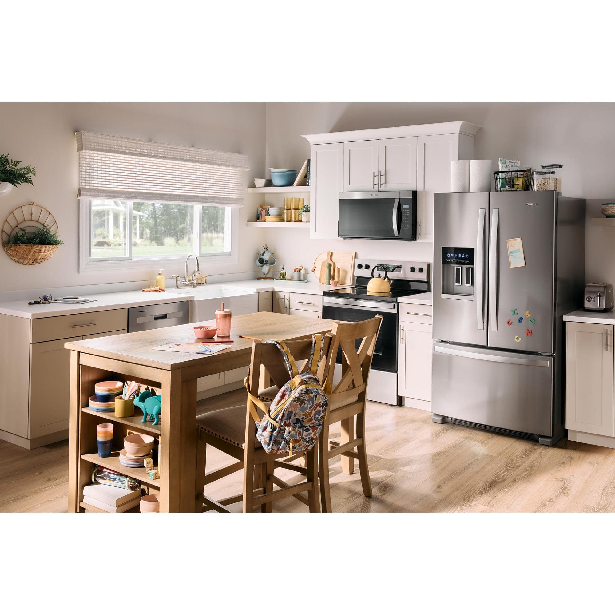 Alt View 10. Whirlpool - 24.7 Cu. Ft. French Door Refrigerator with Elevated Deli Drawer - Fingerprint Resistant Stainless Steel.