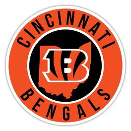 Fan Creations - Cincinnati Bengals 15" State Circle Sign - Multicolor