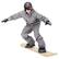 Front. Costway - Sledding Board Skiing Board W/Adjustable Foot Straps Winter Sports Snowboarding - Natural.