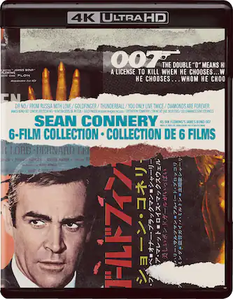 Front. James Bond: Sean Connery 6-Film Collection - 4K Blu-Ray.