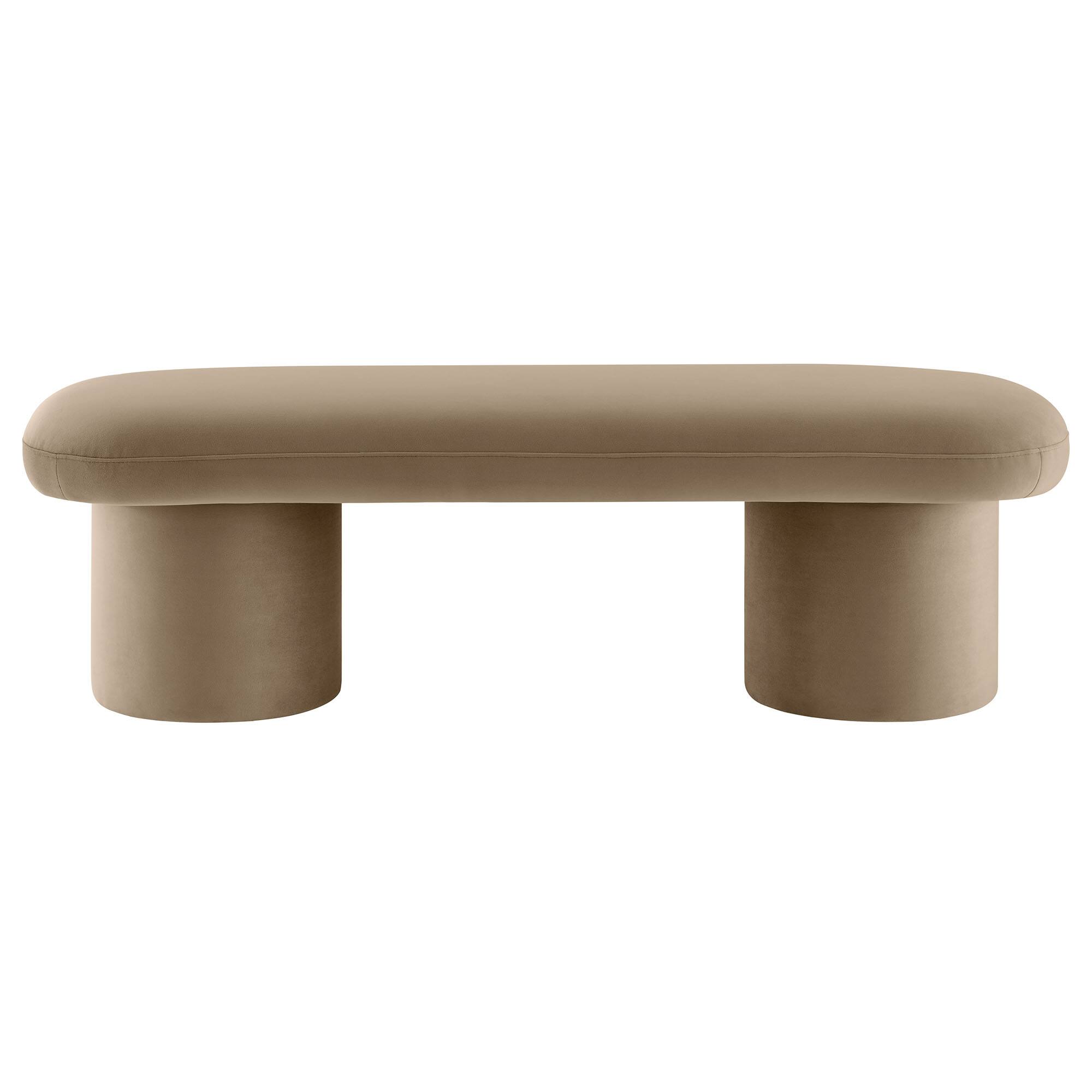 Alt View 1. Modway - Orla Performance Velvet Bench by Modway - Brown.