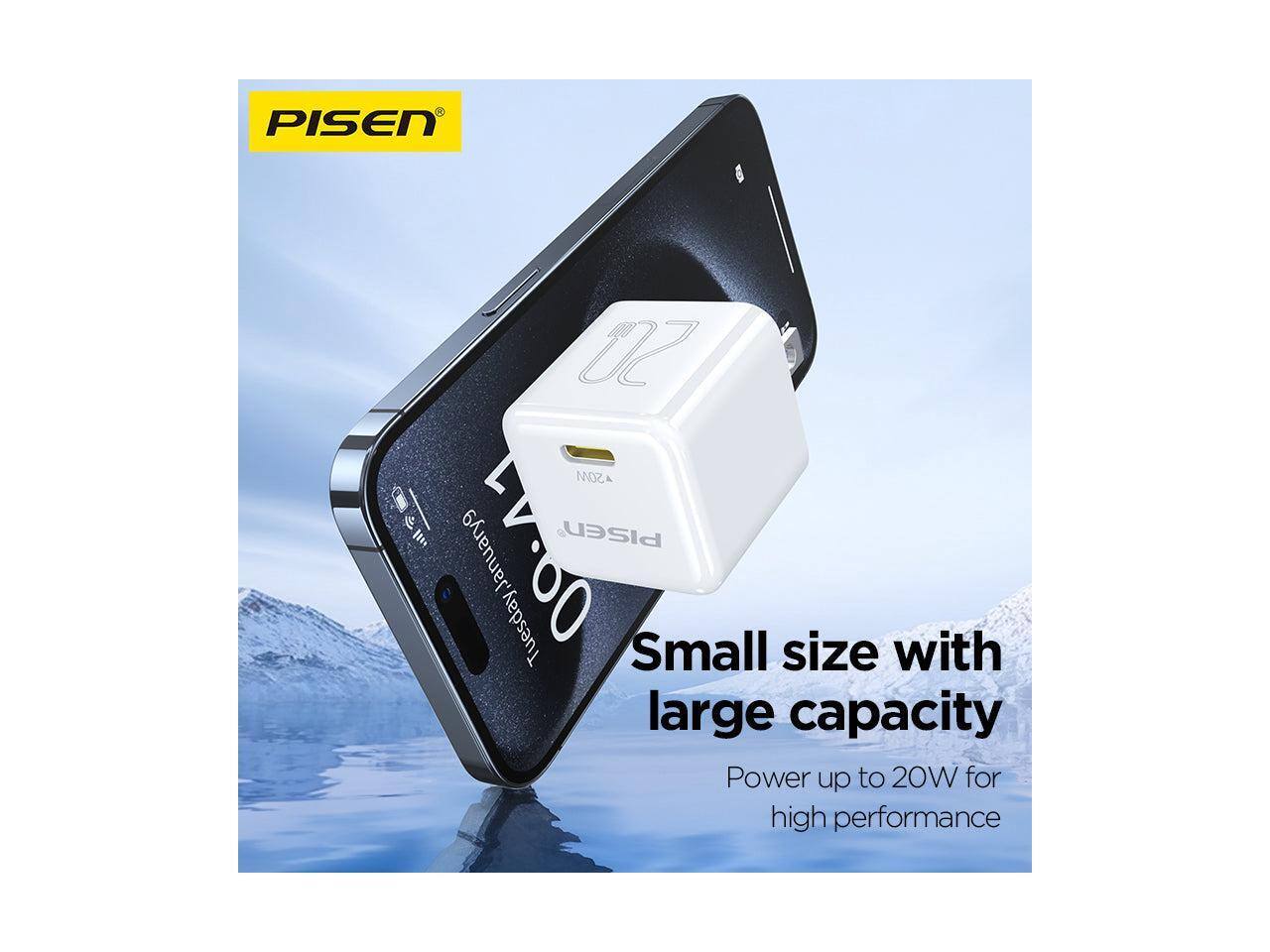 PISEN  
20 20W all PISEN January 9 09:41 Tuesday  
Small size with large capacity  
Power up to 20W for high performance